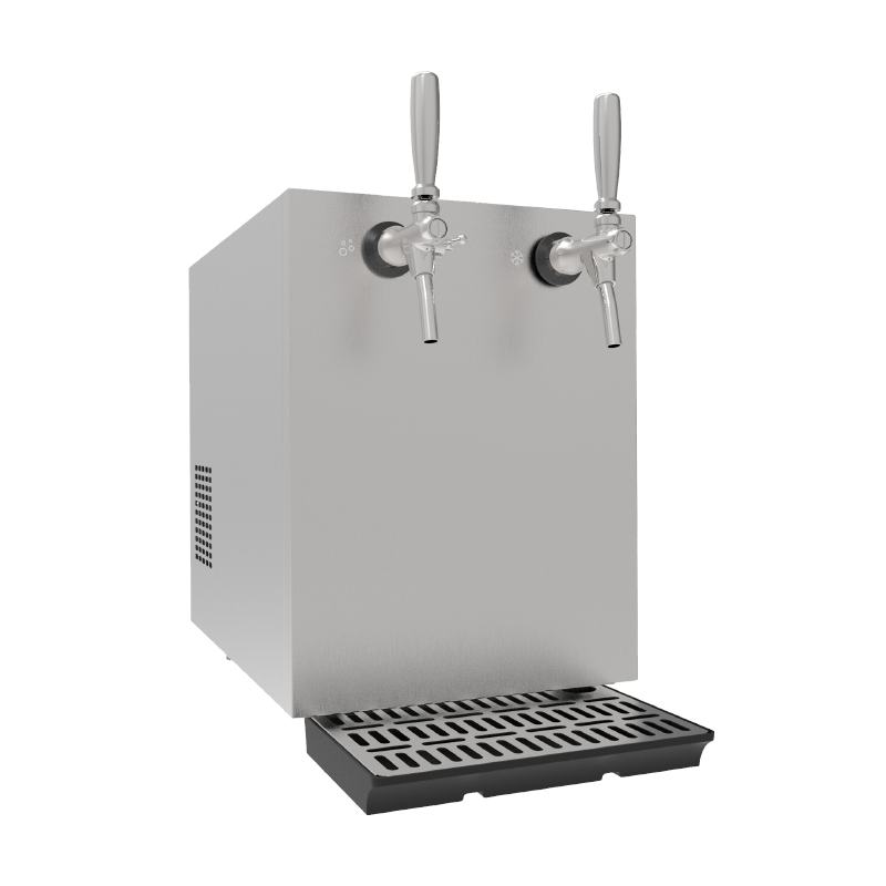 Distributeur d'eau de comptoir à 2 robinets pour usage commercial