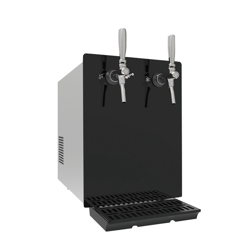 Dispensateur de refroidisseur d'eau mousseux compact pour tableaux de table